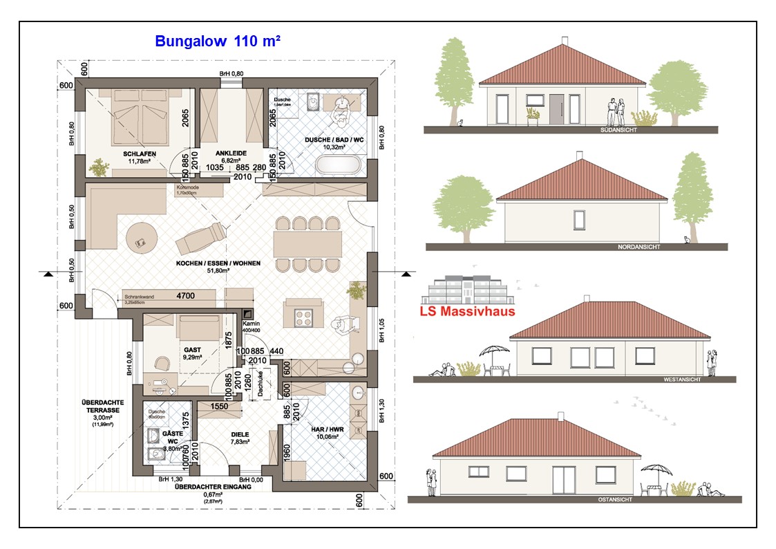 Bungalow 110 m² Maaß