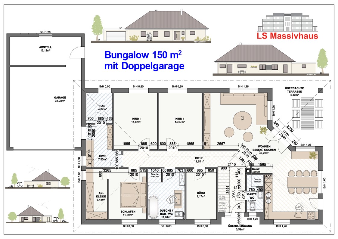 Bungalow 150 m² Scharnetzki