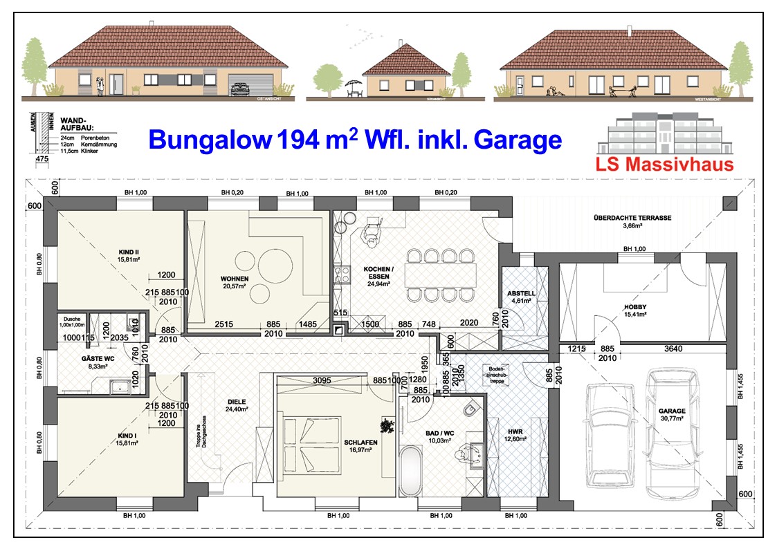 Bungalow 194 m² Lukas